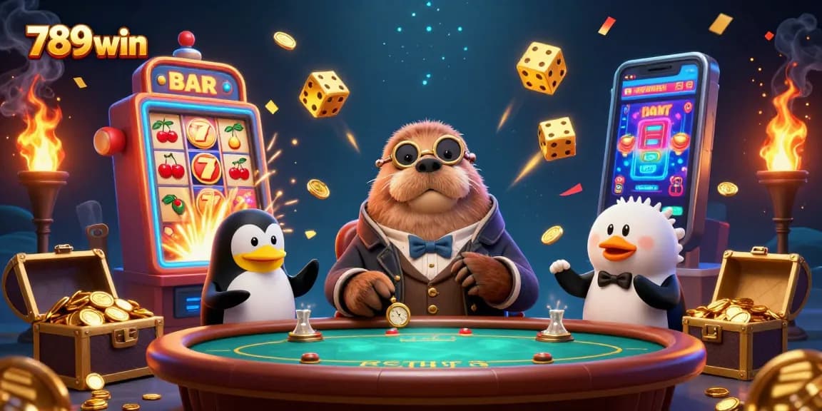 Experience 789win with thrilling underwater poker action featuring a walrus and his charismatic friends.