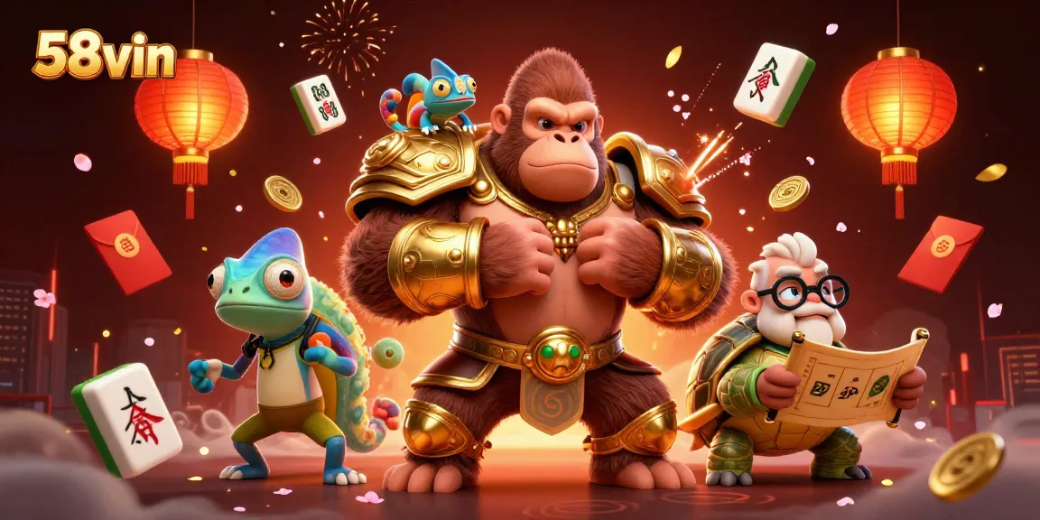 Experience thrilling gameplay at 58vin with dynamic casino elements and 3D characters in action.