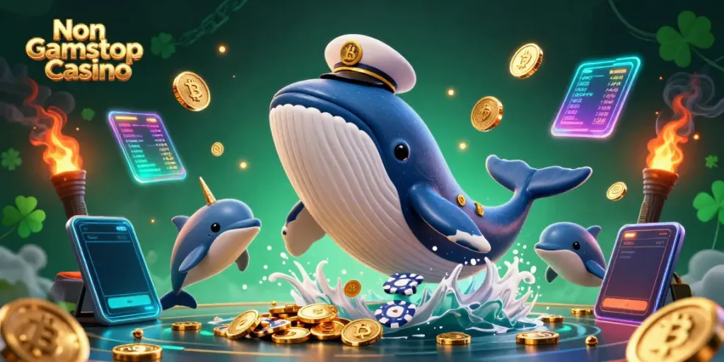 Engage with the wealth of options at a Non Gamstop Casino alongside a vibrant sea of coins and fun characters.
