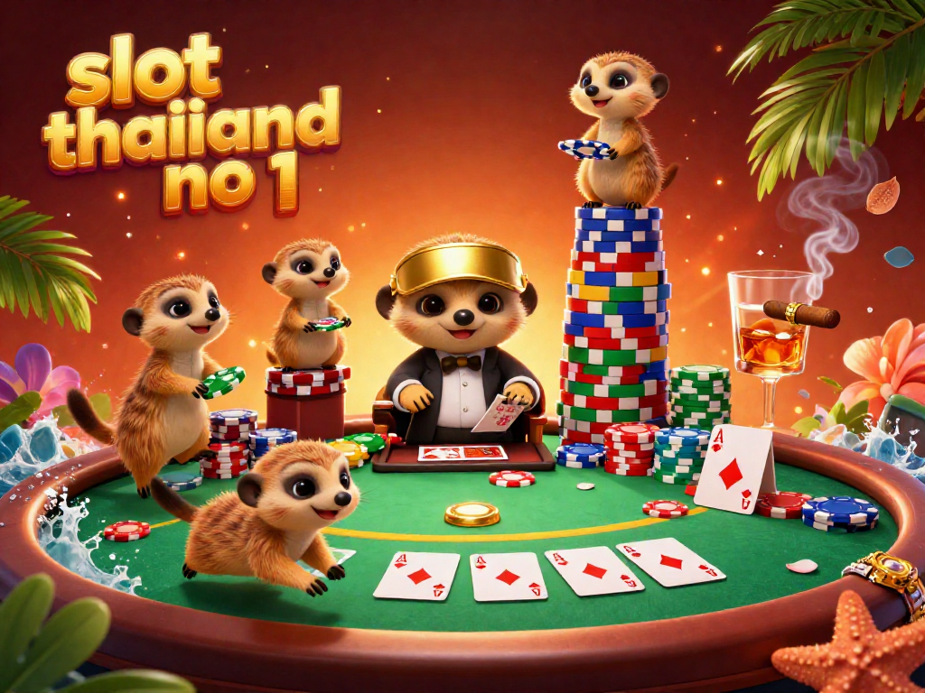 Experience fun and excitement with slot thailand no 1 amidst card games and colorful chips at a lively casino.