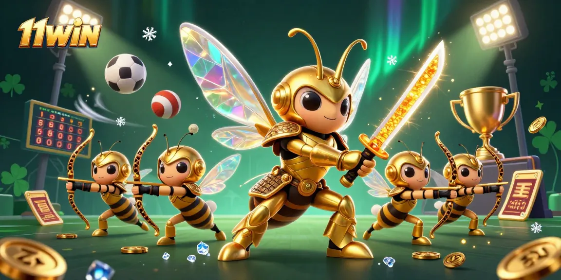 Join the excitement with 11WIN as the giant hornet samurai leads a vibrant sports betting scene