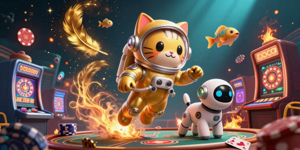 Experience exhilarating wins at uy88vn casino with our unique 3D illustration featuring vibrant casino elements.
