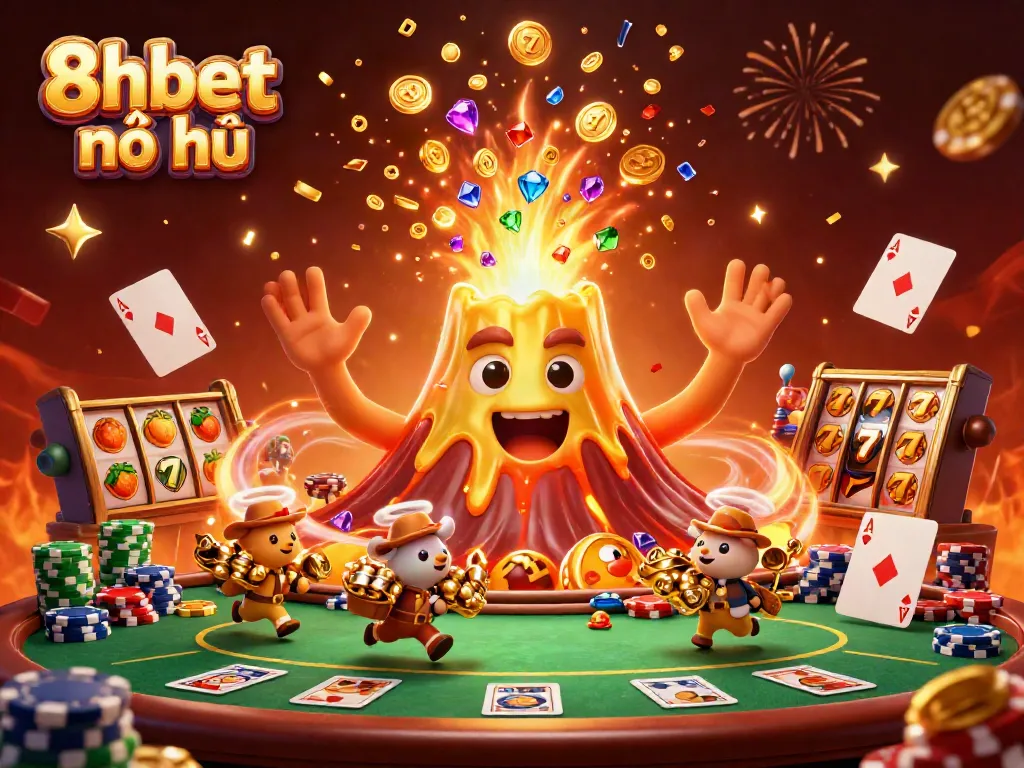 Experience 8xbet nổ hũ with thrilling jackpots and stunning visual dynamics in an energetic casino scene.