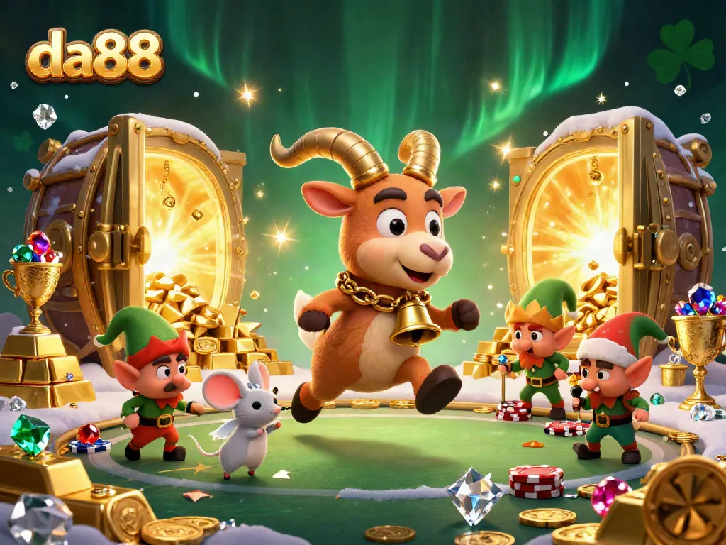 Experience thrilling gameplay at da88 with a festive casino scene featuring adventure and excitement.