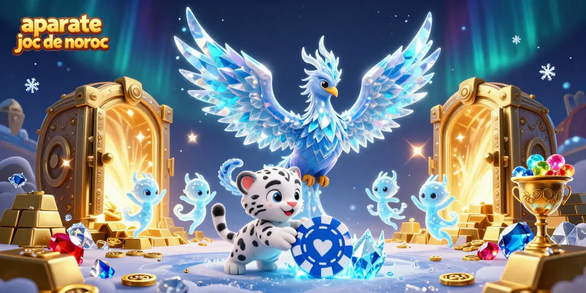 Joacă aparate joc de noroc cu un phoenix de gheață înconjurat de simboluri fabuloase.