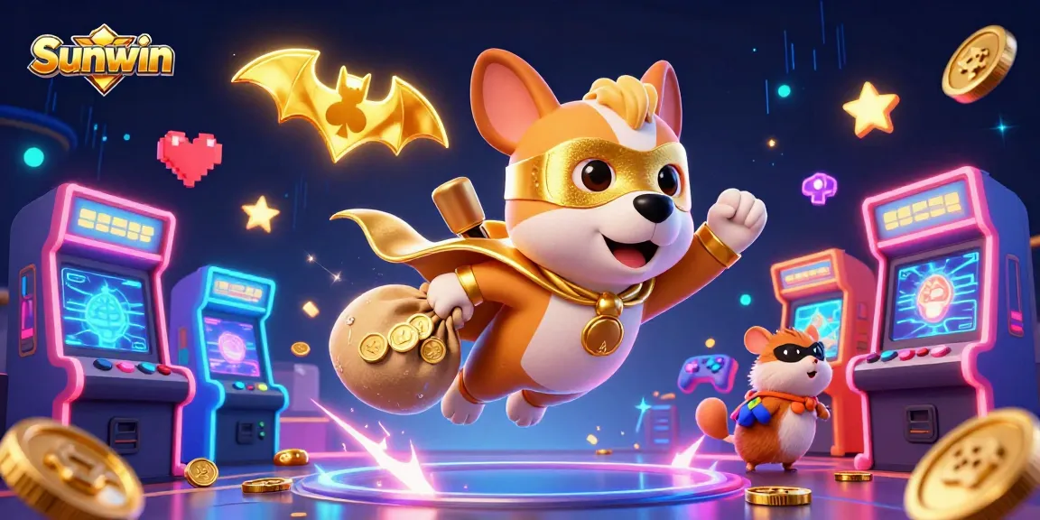 Engage with thrilling slots at Sunwin, featuring colorful game elements and dynamic characters.
