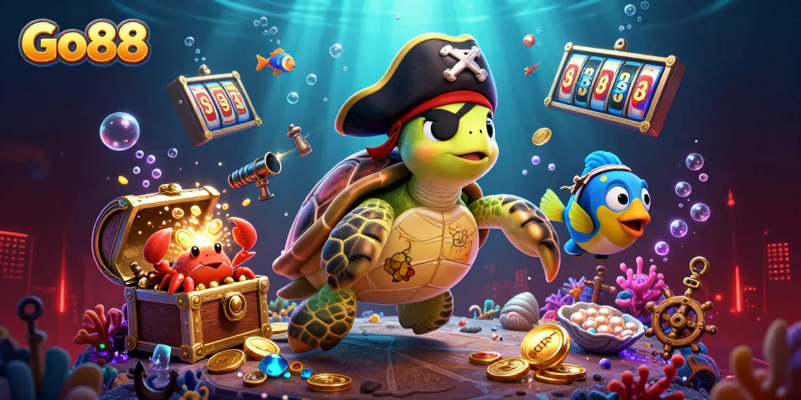 Experience the excitement of Go88's vibrant casino adventure with a treasure-themed scene.