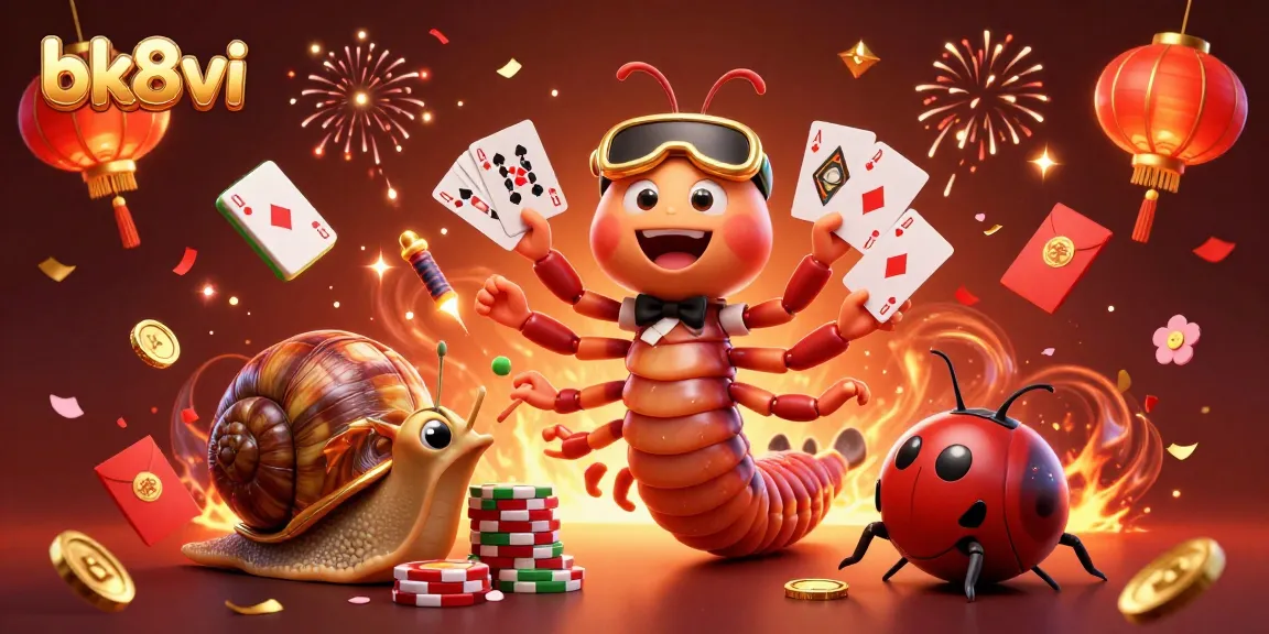 Experience thrilling play at bk8vi with vibrant casino characters and festive elements.