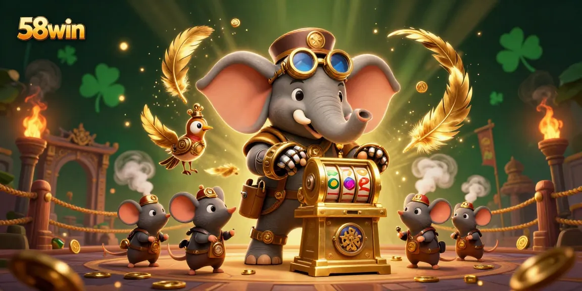 Immerse yourself in 58win's thrilling online gaming atmosphere with expertly crafted slot machines and steampunk characters.