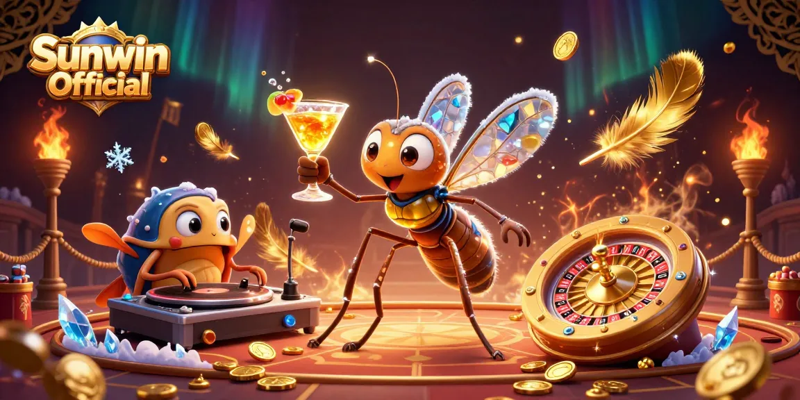 Activate thrilling gameplay with Sunwin Official in a vibrant casino scene showcasing unique characters.