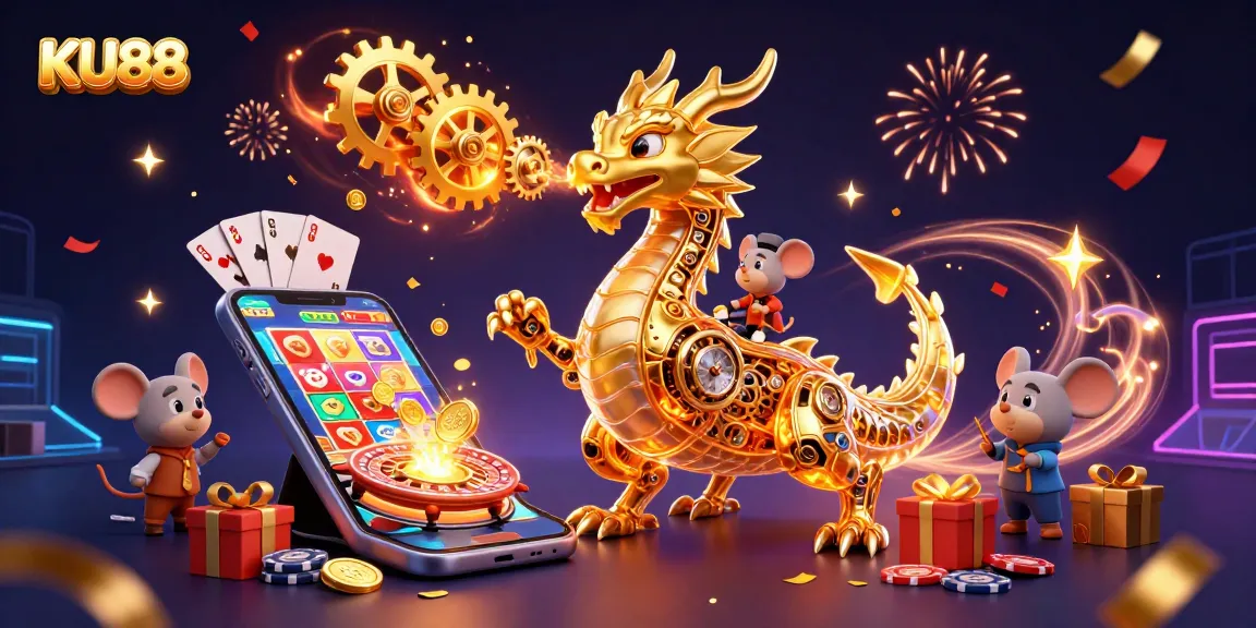 Engaging gameplay experience with KU88's vibrant casino elements featuring slot games.