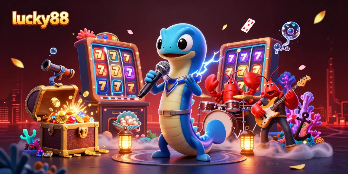 Experience lucky88's lively underwater casino stage with dynamic characters and dazzling game elements.